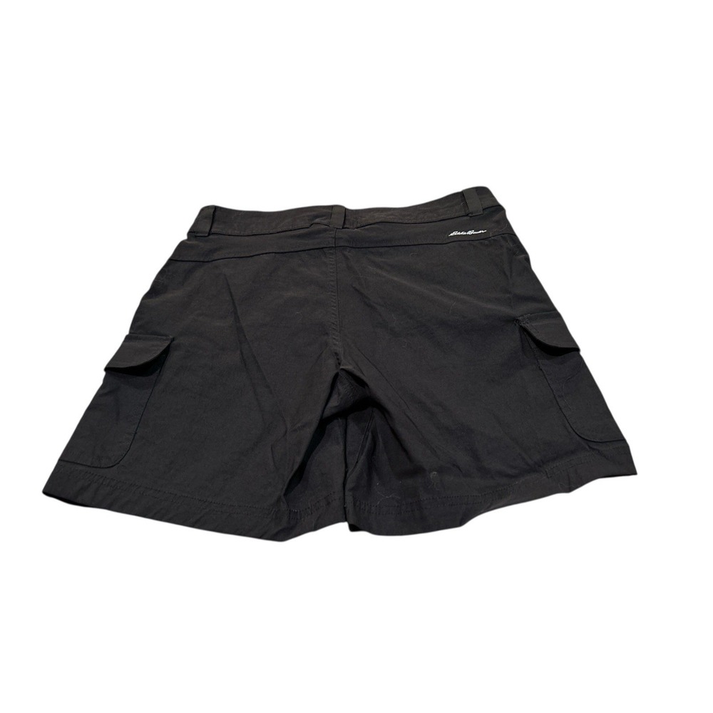 Eddie Bauer  Shorts Womens 6 Black Cargo‎ Stretch Hiking Outdoors